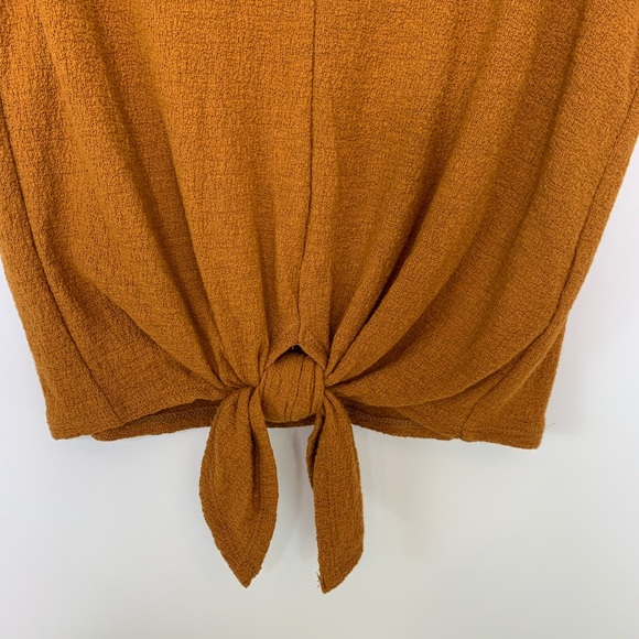 Madewell Texture & Thread Tie Front Top S NWT - Picture 5 of 11